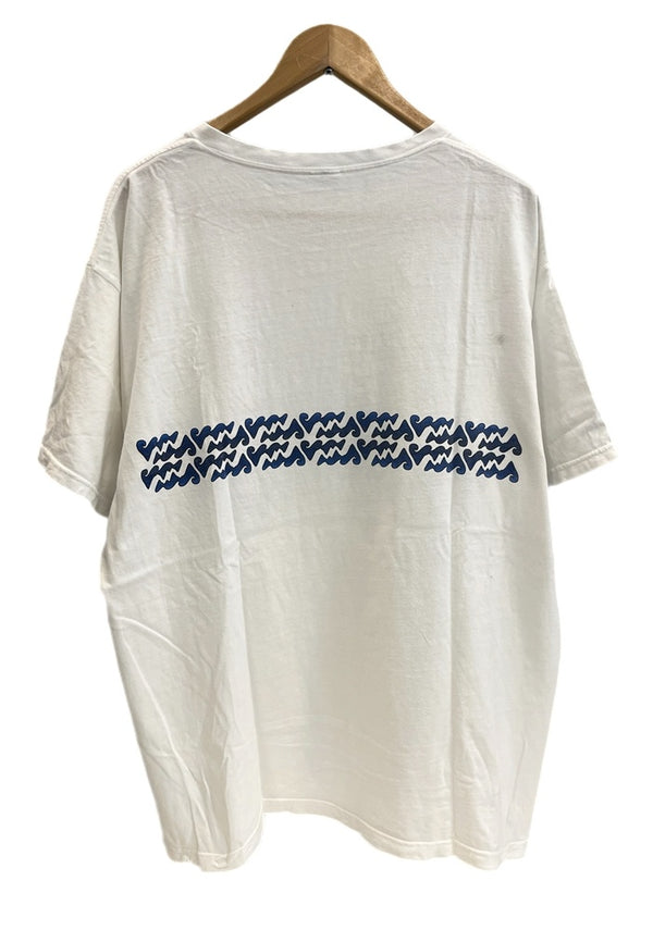 パタゴニア PATAGONIA 90s Vintage ヴィンテージ USA製 Benetical T's  波柄 プリントTシャツ 半袖 白 XL Tシャツ ホワイト LLサイズ 101MT-4703