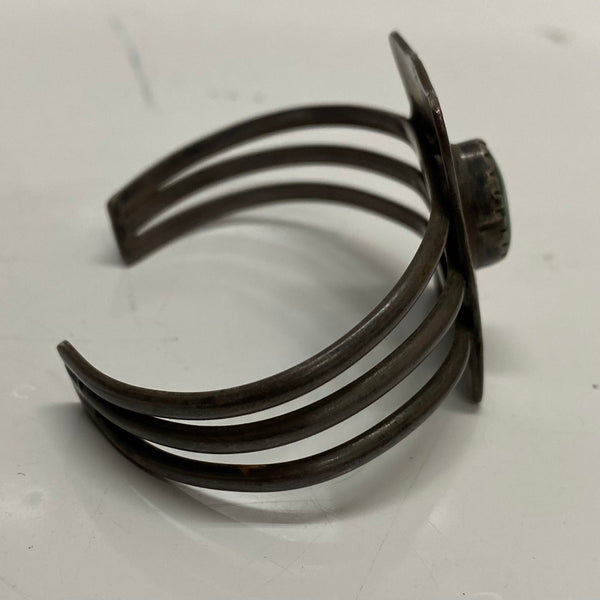 【曜日割引対象外】 【中古】インディアンジュエリー Indian jewellery M刻印 ナバホ サンダーバード ターコイズ 太陽 メンズジュエリー・アクセサリー バングル 201goods-592 VB