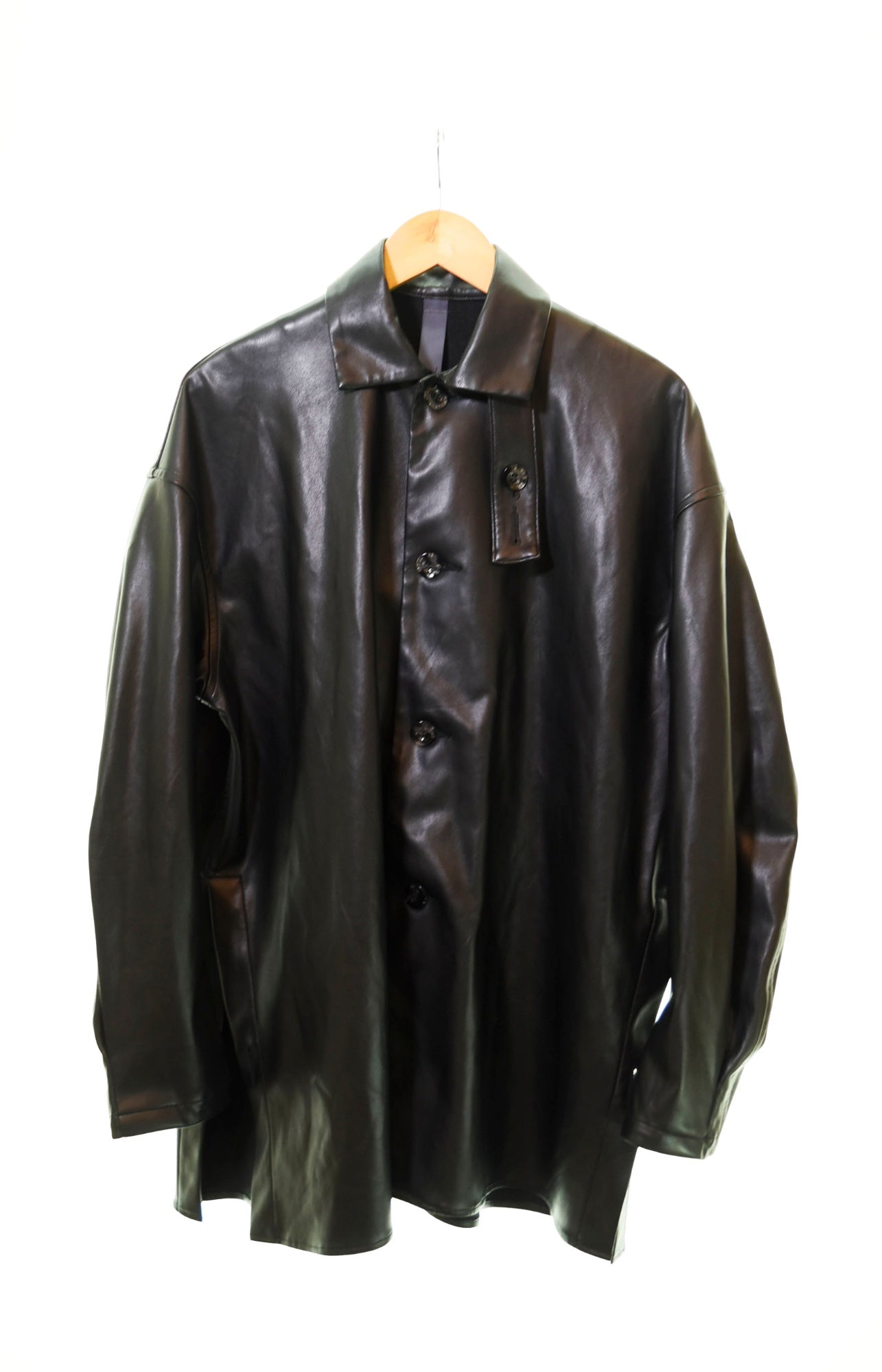 シンヤコズカ SHINYA KOZUKA MAC SHIRT シャツ 黒 20025K74 長袖シャツ 無地 ブラック Sサイズ 103MT-368