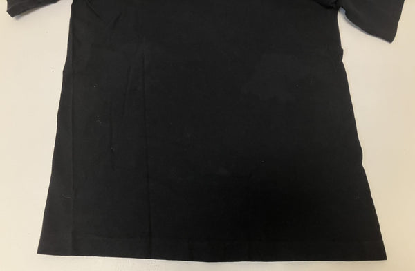 ヴィンテージ vintage 90's 90年代 Head Shot smiley face ぶち抜きスマイル ガンショット アートT 袖裾シングルステッチ Tシャツ ブラック Mサイズ 101MT-4937