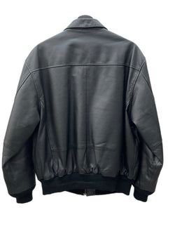 エアフォース AIR FORCE A-2 FLIGHT JACKET フライト ジャケット 空軍 アウター ジップアップ 黒 ジャケット 無地 ブラック Mサイズ 104MT-1287