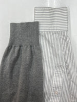 カラー kolor 20SS ASYMMETRY KNIT DOCKING L/S SHIRT アシンメトリー ニット ドッキング 長袖 シャツ 白 灰 紺 20SCL-N01304 サイズ 2 セーター 総柄 マルチカラー 104MT-1576