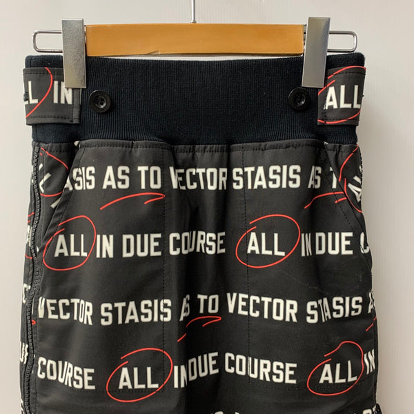 サカイ sacai 18ss テキストプリントスカート 18-03573 スカート ブラック 201LB-97