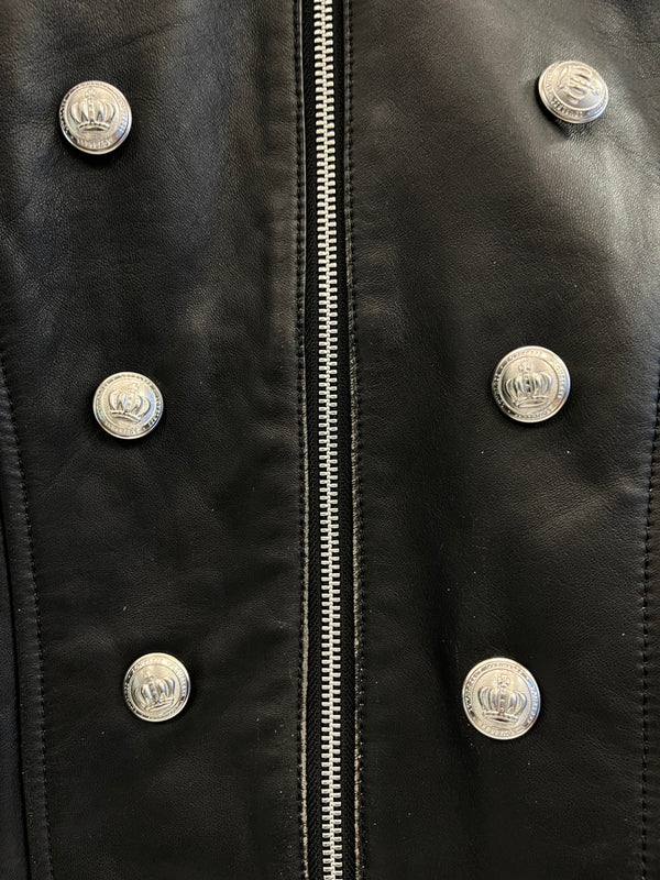 ラブレス LOVELESS ナポレオン レザージャケット 黒 62F17-601-09 ジャケット ブラック サイズ34 101LT-245