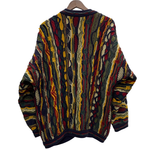 【曜日割引対象外】 クージー COOGI 90's 3Dニットカーディガン カーディガン マルチカラー Lサイズ 201MT-4034