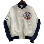 【曜日割引対象外】 ヴィンテージ vintage 80's チョークライン CHALK LINE MLB USA製 ナイロン ジャケット ホワイト Lサイズ 201MT-4208 VB