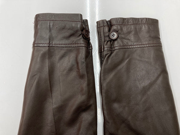 ヴィンテージ vintage Raspini Firenze ラスピーニフィレンツェ ユーロ イタリア フライトジャケット ボア レザージャケット 片爪 G-1 茶 サイズ46 ジャケット 無地 ブラウン 104MT-2239