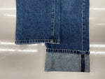 ダブルアールエル RRL DENIM PANTS デニム パンツ ボタンフライ ジーパン ジーンズ USA製 Ralph Lauren インディゴ 青 ロゴ R001 デニム ブルー 36×30 104MB-354