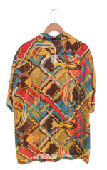 サンサーフ SUN SURF  KIHI KIHI CORAL FISH レーヨンシャツ オープンカラー 開襟 SS32701 半袖シャツ マルチカラー LLサイズ 103MT-3063