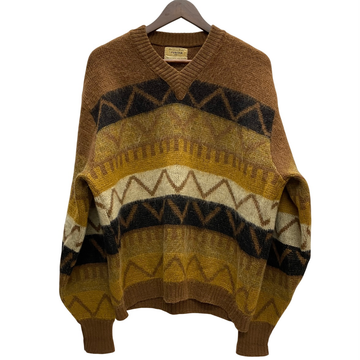 【曜日割引対象外】 ヴィンテージ vintage 60's PURITAN MOHAIR KNIT SWEATER モヘア ニット セーター ブラウン 44サイズ 201MT-3848 VB