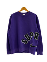 シュプリーム SUPREME ×NIKE ナイキ 22SS Arc Crewneck アーククルーネックスウェット 紫 DM1776-506 スウェット パープル Mサイズ 101MT-5318
