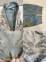 クリスチャンオードジェー Christian Audigier リバーシブル プリント ジップ フーディ Reversible Zip Hoodie 青×シルバー - パーカ ブルー 101MT-5240