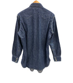 リーバイス Levi's Vintage Clothing LVC 90's 90年代 ショートホーン復刻 デニムウエスタンシャツ BIGE インディゴ made in USA アメリカ製  ヴィンテージ 長袖シャツ ブルー Mサイズ 101MT-4140