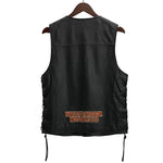 【曜日割引対象外】 ハーレーダビッドソン HARLEY DAVIDSON レザーベスト ベスト ブラック Sサイズ 201MT-3960 VB