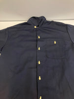 ヴィンテージ vintage 70's～ 70年代～ Zoom ズーム レーヨン ボウリングシャツ 開襟 オープンカラー ループカラー ボックス 半袖シャツ ネイビー Sサイズ 101MT-5268