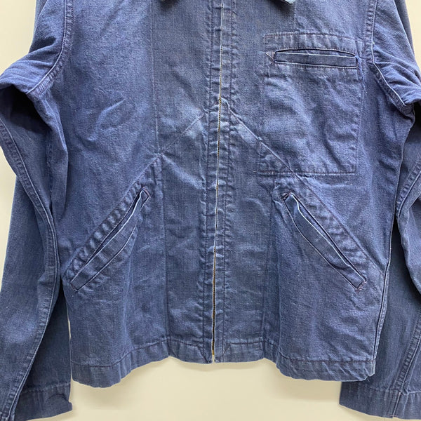 【曜日割引対象外】 ハリスアンドフランク HARRIS&FRANK ~70's デニムワークジャケット ジャケット ネイビー 201MT-4123 VB