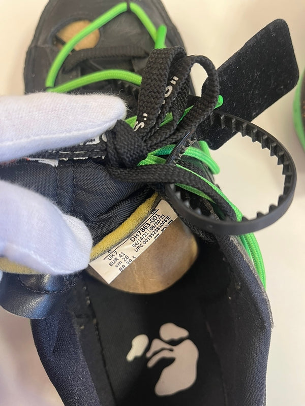 ナイキ NIKE ×Off-White Blazer Low Black and Electro Green オフホワイト ブラック アンド エレクトログリーン メンズ靴 スニーカー ブラック 26cm 101sh-2422