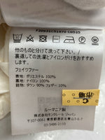 モンクレール MONCLER 17年 BAGAUD リバーシブル ダウンコート ボア DOWN COAT BOA 刺繍 IVORY アイボリー WHITE 白 F20931C51970 C0525 コート ロゴ ホワイト SIZE1 104LT-71