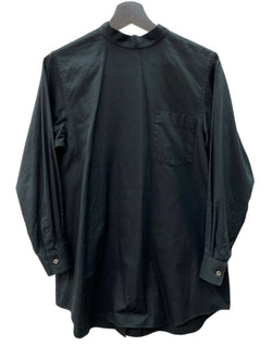 コムデギャルソン COMME des GARCONS コムコム 21SS 2020年製 バックオープン リボン ブラウス SHIRT BLOUSE RIBBON コットン 日本製 BLACK 黒 RG-B006 長袖シャツ 無地 ブラック XSサイズ 104LT-247