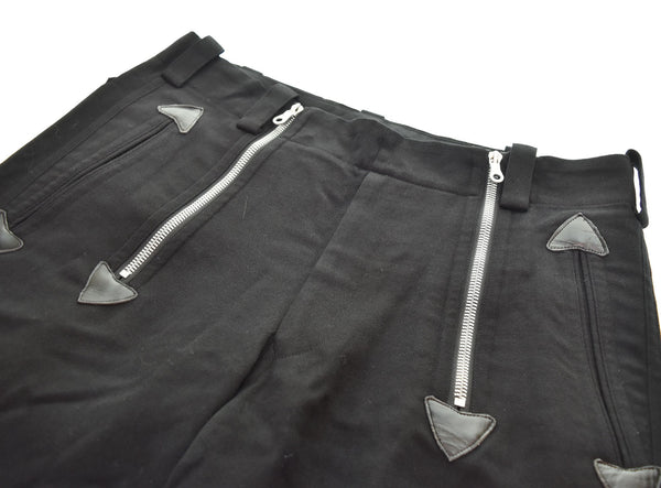 ヨウジヤマモト Yohji Yamamoto Pour Homme 05AW Worsted rogger pants ウールパンツ 黒 HN-P12-101 ボトムスその他 ブラック 2 103MB-383
