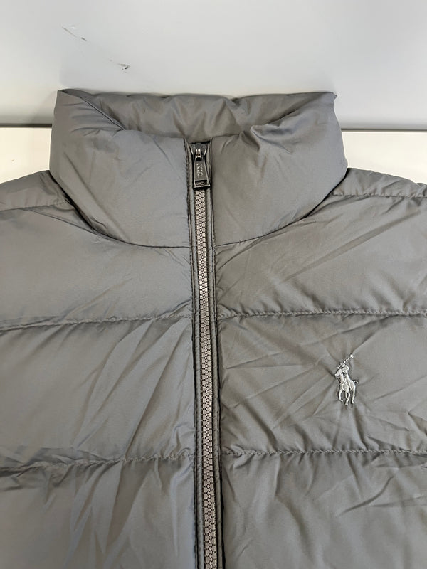 ラルフローレン RalphLauren POLO ポロ ダウンベスト ベスト グレー Sサイズ 101LT-250