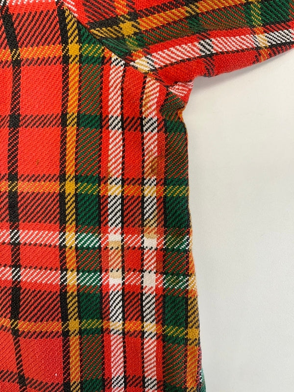 ファイブブラザー FIVE BROTHER 70s～ Vintage ヴィンテージ ネルシャツ チェックシャツ  US古着 赤系 長袖シャツ レッド Mサイズ 101MT-4096