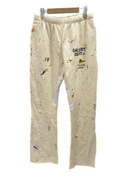 ギャラリーデプト GALLERY DEPT GALLERY DEPT. GD Painted Flare Sweatpant 23SS ペインテッド フレア スウェットパンツ クリーム系 ボトムスその他 ホワイト Lサイズ 101MB-467