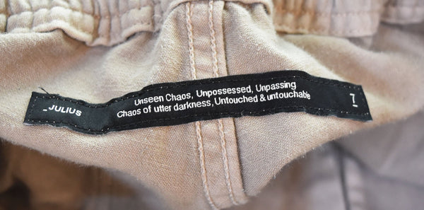 ユリウス JULIUS  21FW Cargo Pants カーゴパンツ 757PAM6 ボトムスその他 ベージュ 3 103MB-521