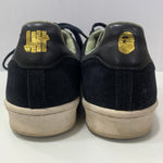 アベイシングエイプ A BATHING APE アンディーフィーデット × アディダス キャンパス 80s トリプルコラボ Q34750  メンズ靴 スニーカー ブラック 29cmサイズ 201-shoes1326