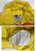 パウダーホーン マウンテニアリング POWDERHORN MOUNTAINEERING  70's~80’s 70~80年代 ハイネック ダウンベスト ウエスタンヨーク 2トーン 切替デザイン VINTAGE ヴィンテージ ベスト オレンジ Sサイズ 101MT-4623