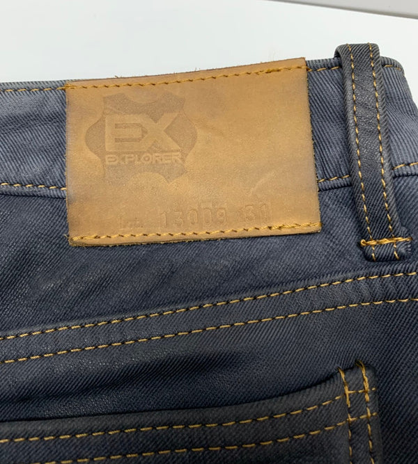 【曜日割引対象外】 クシタニ KUSHITANI exalito EXPLORER JEANS レザーパンツ Lot 13009 ボトムスその他 ブラック 31サイズ 201MB-781 VB