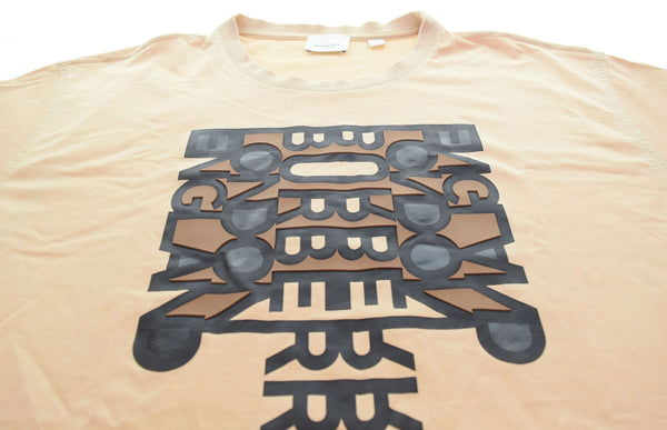 バーバリー Burberry BURBERRY LONDON ENGLAND バーバリーロンドンイングランド 22SS MOTIF LOGO PRINT TEE ロゴ 8051401 Tシャツ ベージュ Lサイズ 103MT-3016