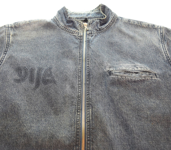 アーペーセー A.P.C. APC 90s' Denim single riders jacket シングルライダースジャケット 青 2 ジャケット ブルー 103MT-2665