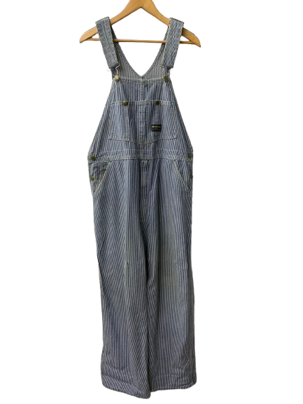 オシュコシュ OSHKOSH 70s ッコリーストライプ オーバーオール つなぎ・オーバーオール ブルー 38/9サイズ 201MB-1044