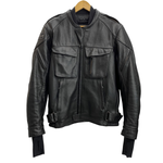 カドヤ KADOYA シングルライダース レザージャケット インナー付 ジャケット ブラック Lサイズ 201MT-4280