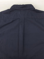 ラルフローレン RalphLauren POLO BUTTONDOWN SHIRT ボタンダウン シャツ CUSTOM FIT 刺繍 長袖 紺 長袖シャツ ワンポイント ネイビー XLサイズ 104MT-2086