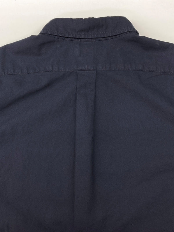 ラルフローレン RalphLauren POLO BUTTONDOWN SHIRT ボタンダウン シャツ CUSTOM FIT 刺繍 長袖 紺 長袖シャツ ワンポイント ネイビー XLサイズ 104MT-2086