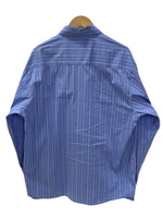 ハイドアンドシーク HIDE AND SEEK 24ss B.D. L/S Shirt 長袖シャツ ストライプ ブルー Lサイズ 201MT-3797