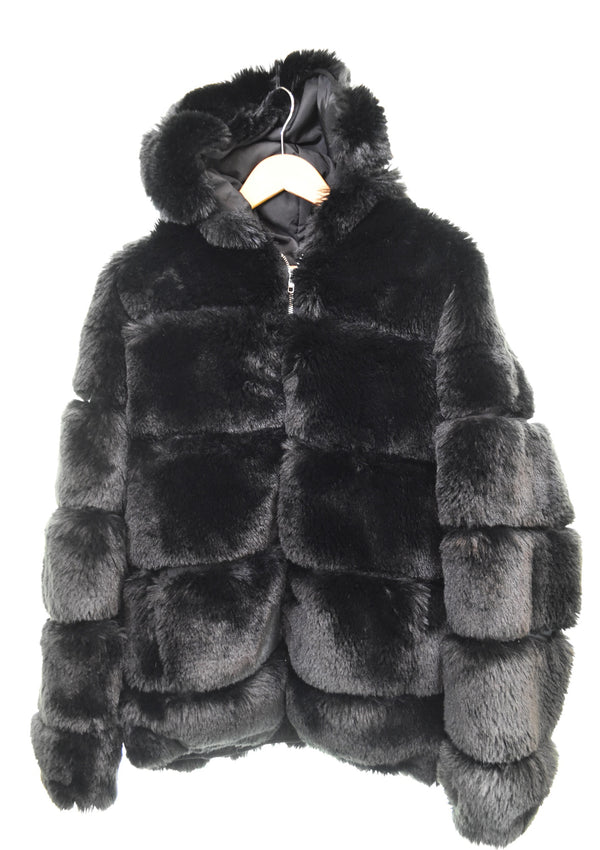 シュプリーム SUPREME 2021FW WTAPS Faux Fur Hooded Jacket ダブルタップス フェイクファー フード ジップアップジャケット ジャケット ブラック Lサイズ 103MT-3130