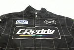ハフ HUF GREDDY RACING TEAM JACKET レーシングジャケット  黒 JK00421 ジャケット ロゴ ブラック Mサイズ 103MT-464