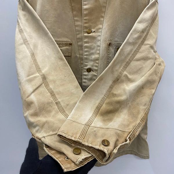 【曜日割引対象外】 カーハート Carhartt 70's Chore Coat デカCボタン カバーオール ジャケット ベージュ 40サイズ 201MT-4501 VB