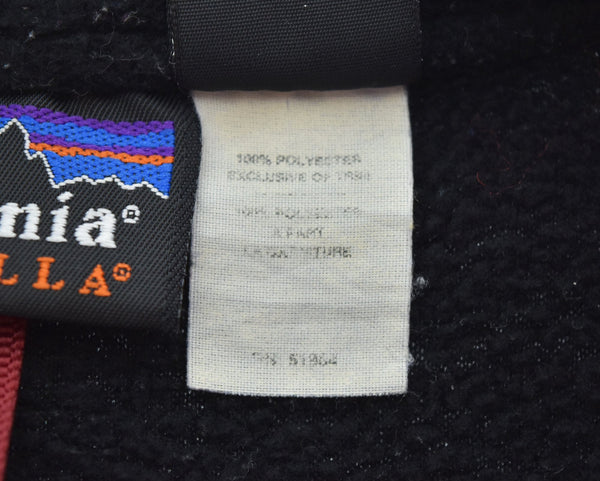パタゴニア PATAGONIA 90s シンチラ ハーフジップ フリース プルオーバージャケット Made in MEXICO SYNCHILLA 90's 90年代 99年製 メキシコ製 25735 ジャケット ブラック Mサイズ 103MT-2514