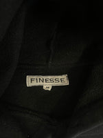 フィネス FINESSE ロゴプリント フーディ パーカー 黒 パーカ ブラック Mサイズ 101MT-4866