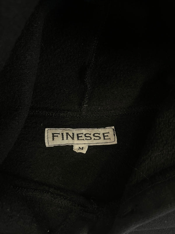 フィネス FINESSE ロゴプリント フーディ パーカー 黒 パーカ ブラック Mサイズ 101MT-4866