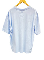 アミアレクサンドルマテュッシ AMI Alexandre Mattiussi フロント ハート 刺繍ロゴ 半袖 Tシャツ ライトブルー 水色  UTS004 726 XL Tシャツ 刺繍 ブルー LLサイズ 101MT-2177