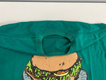 アンダーカバー UNDERCOVER 初期 02SS HAZE期 BUDDAH BURGER ハンバーガー プリント アーカイブ Tシャツ グリーン Lサイズ 101MT-4461