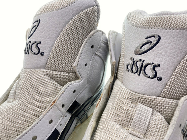 アシックス asics 98年製 JAPAN PRO SL バスケット ボール シューズ αGEL ハイカット 白 TBF037 メンズ靴 スニーカー ホワイト 25cm 104-shoes350