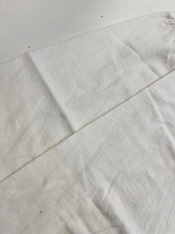 パタゴニア PATAGONIA 90s Vintage ヴィンテージ タグ USA製 MINGLED DESTINIES SHARED HABITAT プリント 長袖カットソー 白 XL ロンT ホワイト LLサイズ 101MT-4701