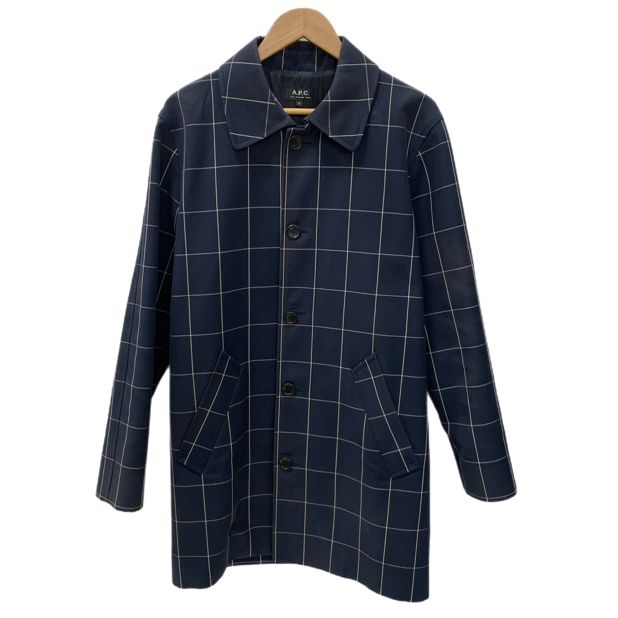 A.P.C. チェック柄コート Sサイズ A.P.C APC アーペーセー 
