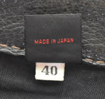 フラットヘッド THE FLAT HEAD ディアスキンレザーシャツ 鹿革  40 長袖シャツ ブラック 103MT-3251